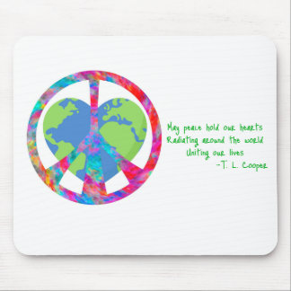 Peaceful Embrace Earth Mouse Pad