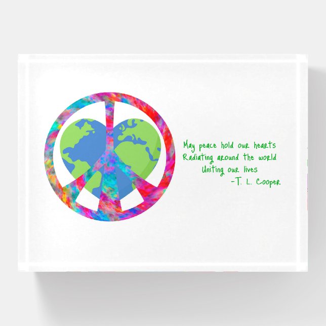 Peaceful Embrace Earth Paperweight (Front)