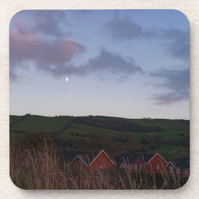 Peaceful Evening in Newtown Beverage Coaster (Front)