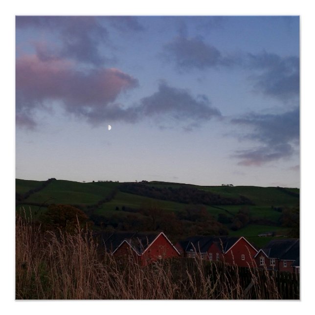 Peaceful Evening in Newtown Poster (Front)