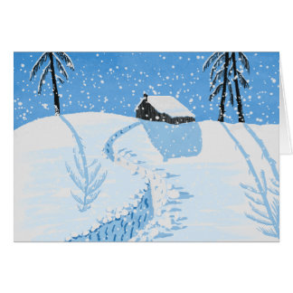Peaceful Falling Snow Cards