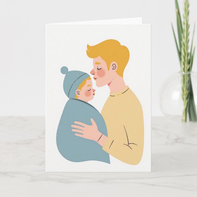 Peaceful Fathers Day Art Card (Front)