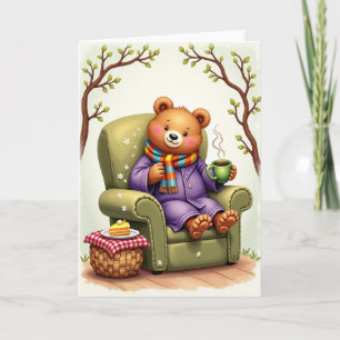 Peaceful Fathers Day Bear Card
