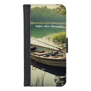 "Peaceful Fishing Escape" iPhone 8/7 Wallet Case
