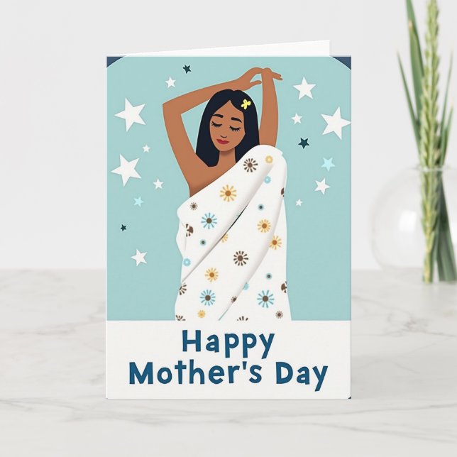 Peaceful Floral Mothers Day Card (Front)