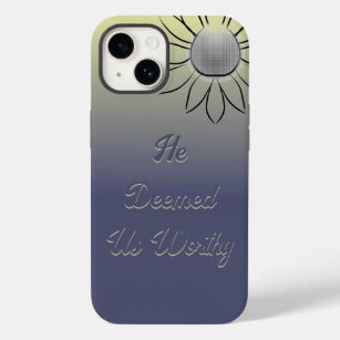 Peaceful Flower He Deemed Us Worthy Ombre Case-Mate iPhone 14 Case