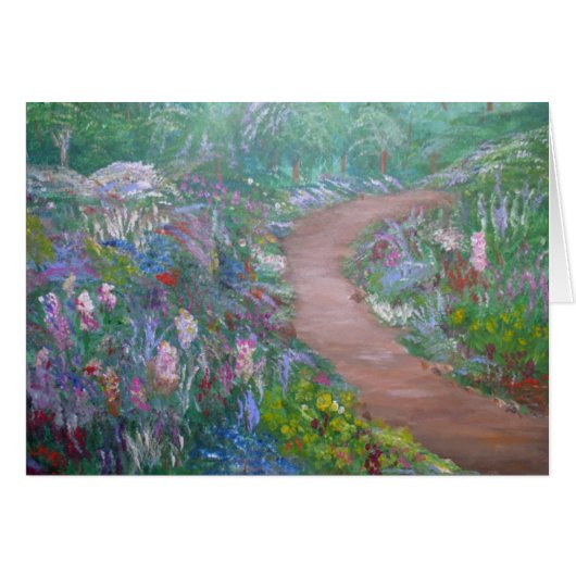 Peaceful Flower Walk Cards (Front Horizontal)
