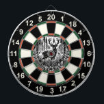 Peaceful Forest Deer Target Design Dart Board<br><div class="desc">A beautiful deer in the forest, centered within a bold target overlay.</div>