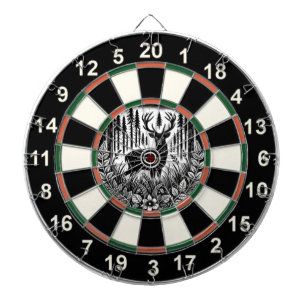 Peaceful Forest Deer Target Design Dart Board