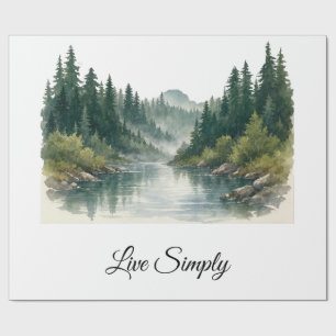 Peaceful Forest Gift Wrap