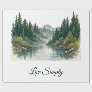 Peaceful Forest Gift Wrap