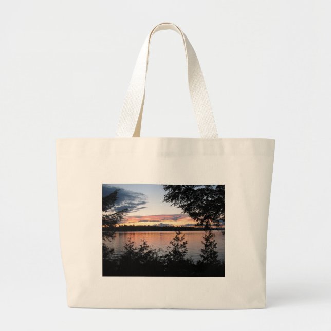 Peaceful Forest Large Tote Bag (Front)
