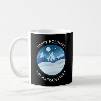 Peaceful Frosted Landscape Custom Coffee Mug