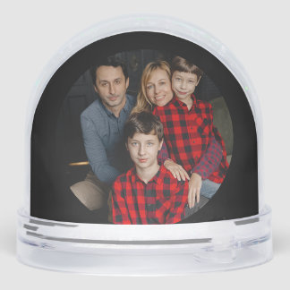 Peaceful Frosted Landscape Custom Snow Globe