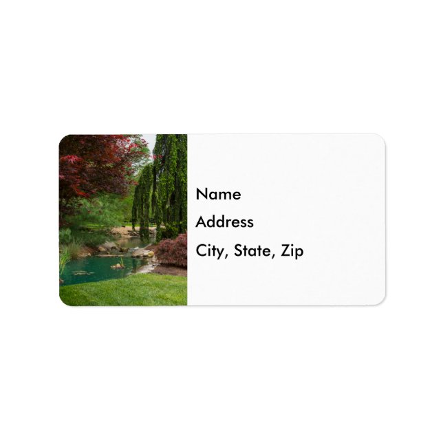 Peaceful Garden Address Label (Front)