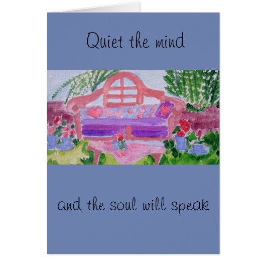 peaceful garden cards (Front)