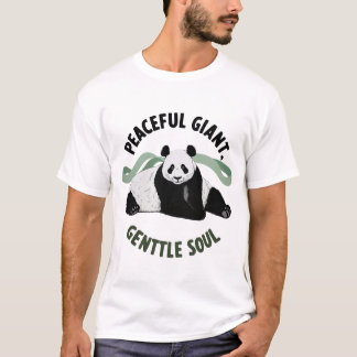 Peaceful Giant Panda with Gentle Soul Design T-Shirt