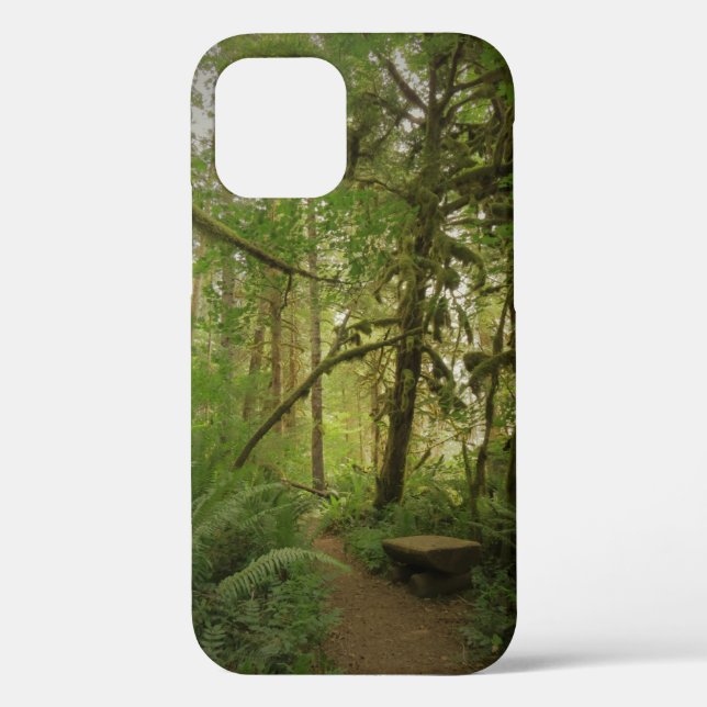 Peaceful Green Forest Trail Washington Case-Mate iPhone Case (Back)