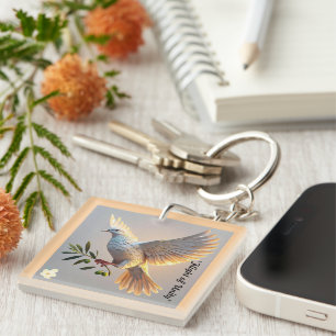 "Peaceful Harmony Found" Keychain
