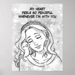 Peaceful heart poster