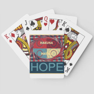 Peaceful Hope: A Calming Design Hakuna Matata Poker Cards
