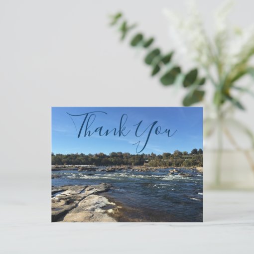 Peaceful James River Thank You Postcard | Zazzle