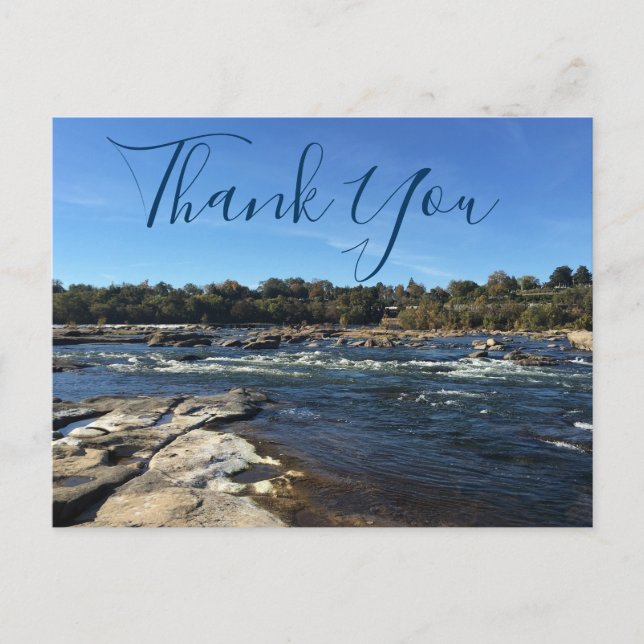Peaceful James River Thank You Postcard (Front)