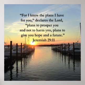 Jeremiah 29 11 Posters | Zazzle