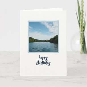 Peaceful Lake Hand Drawn Card