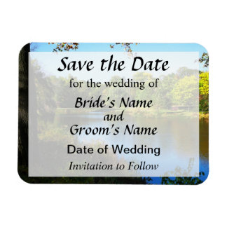 Peaceful Lake Save the Date Magnet