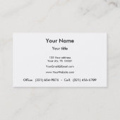 Peaceful landscape art hovering tree painting business card (Back)