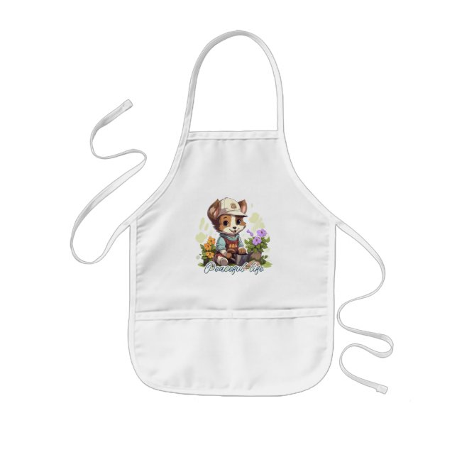 Peaceful life kids' apron (Front)