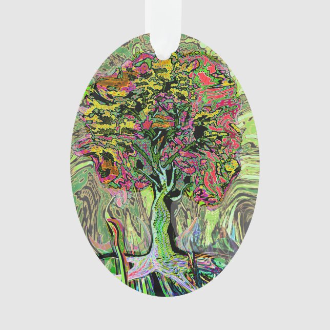 Peaceful Living Tree of Life Ornament (Front)