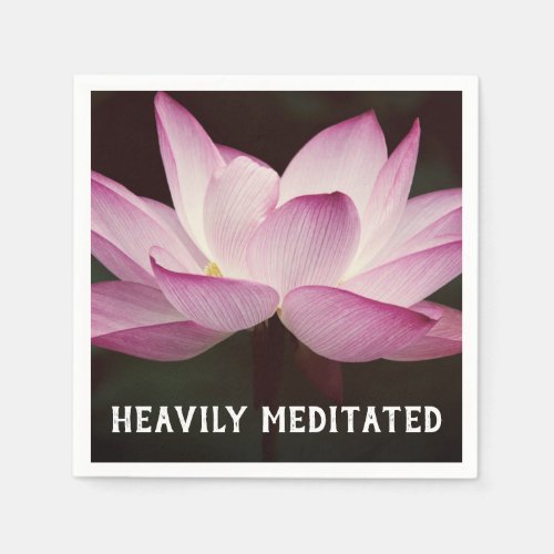Peaceful Lotus Heavily Meditated Napkins