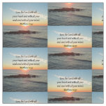 PEACEFUL MATTHEW 22:37 SUNRISE SCRIPTURE DESIGN FABRIC