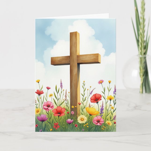 Peaceful Meadow Scene Art Card (Front)