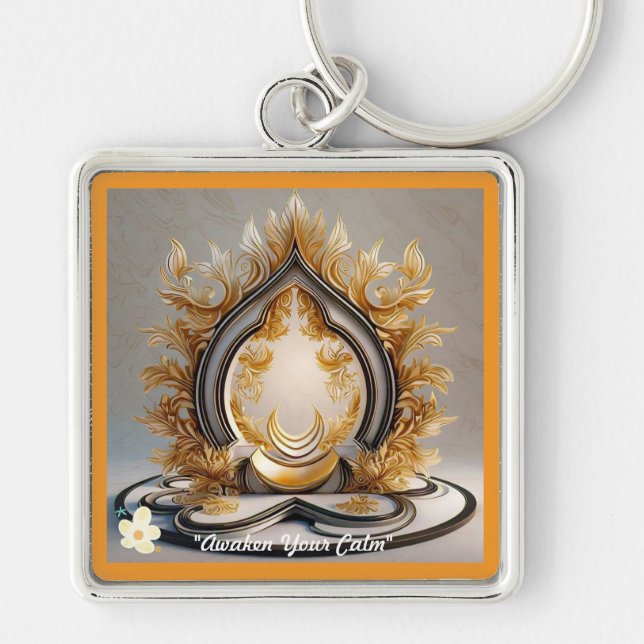 "Peaceful Mind Space" Keychain (Front)