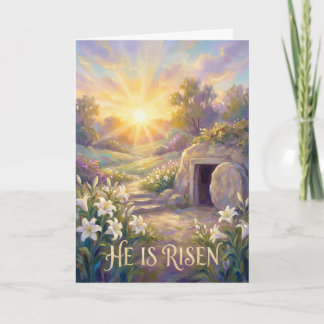 Peaceful Morning at the Empty Tomb Easter Card