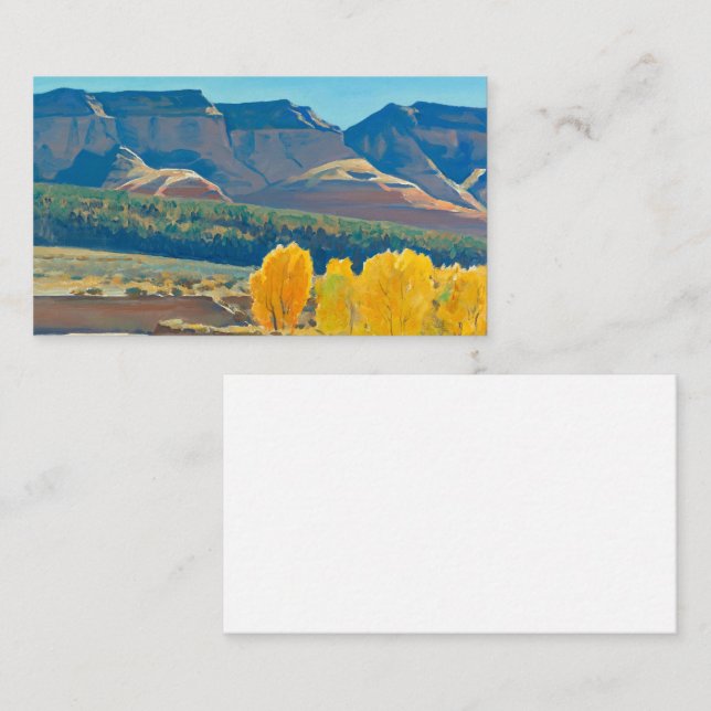 Peaceful Morning by Maynard Dixon Business Card (Front/Back)