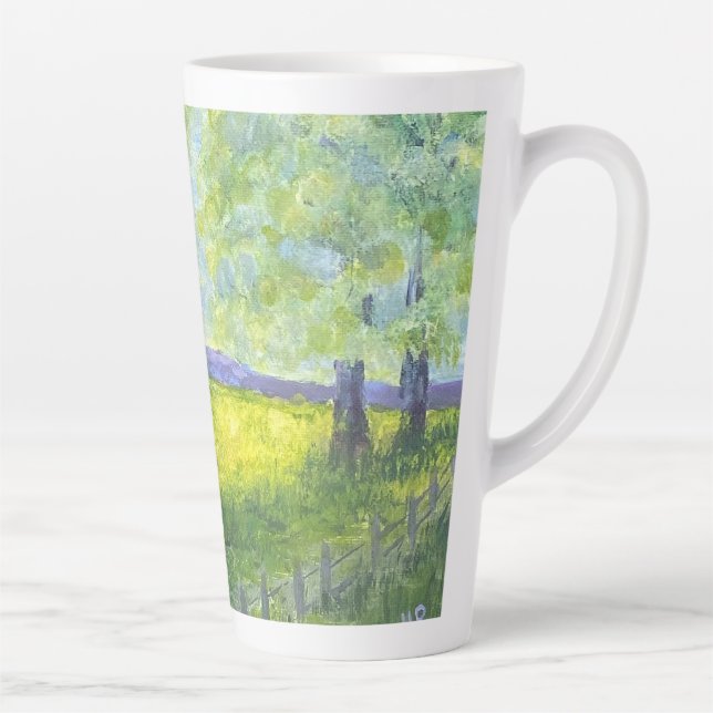 Peaceful Morning Latte Mug (Right)