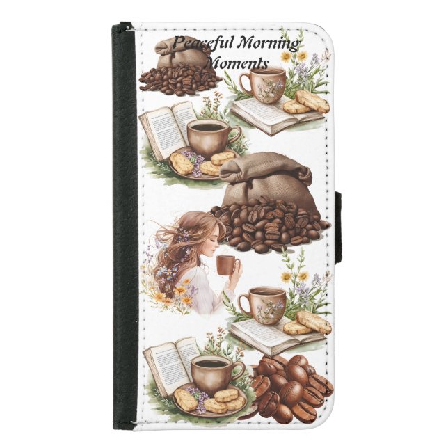Peaceful Morning Moments Towel Samsung Galaxy Wallet Case (Front)