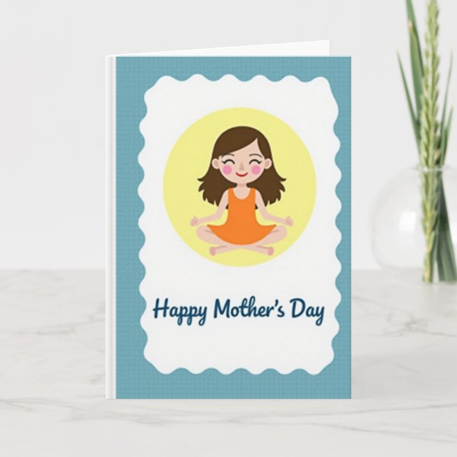 Peaceful Mother Illustration Card (Front)