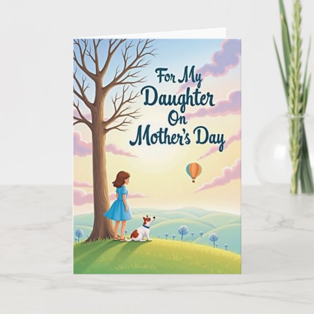 Peaceful Mothers Day Scene Card (Front)