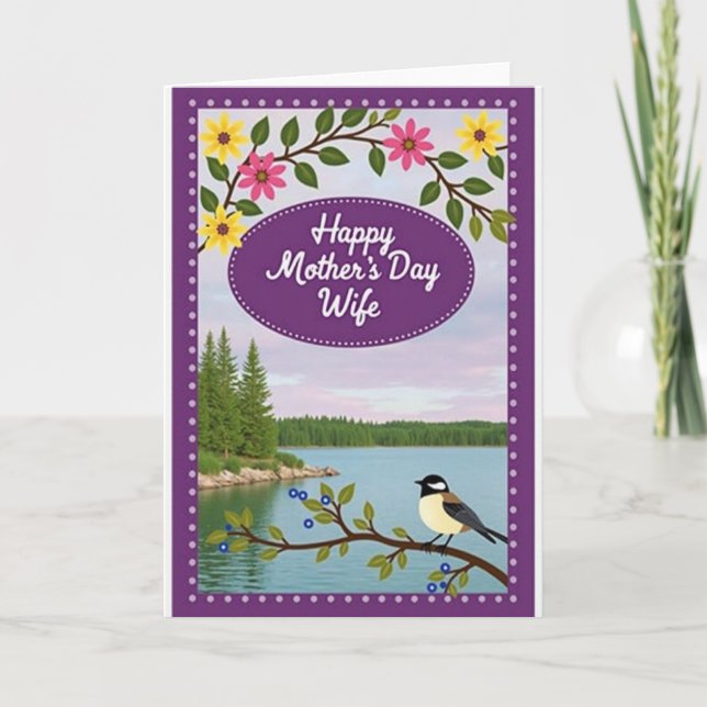 Peaceful Mothers Day Shore Card (Front)
