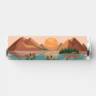 Peaceful Mountain Lake Sunset Landscape Breath Savers® Mints