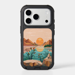 Peaceful Mountain Lake Sunset Landscape iPhone 17 Pro Case