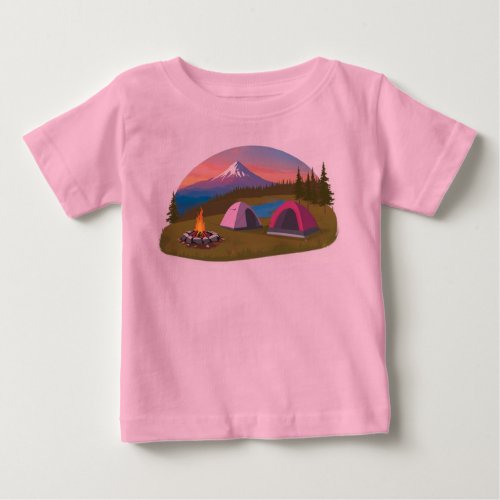 Peaceful Mountain Retreat baby Baby T_Shirt