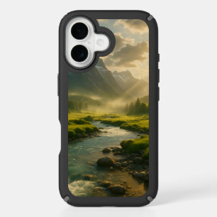 Peaceful Mountain River Landscape iPhone Case