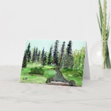 Peaceful Mountain Stream card