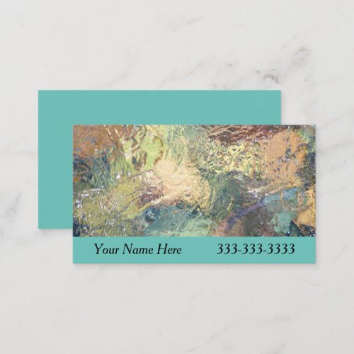 Peaceful Natural Earth Tones of Nature Tapestry Business Card